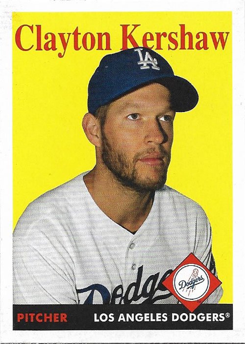 Clayton Kershaw 2019 Topps Archives #51 Los Angeles Dodgers Baseball Card