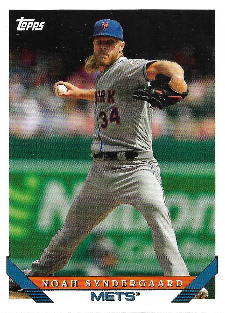 Noah Syndergaard 2019 Topps Archives #293 New York Mets Baseball Cards