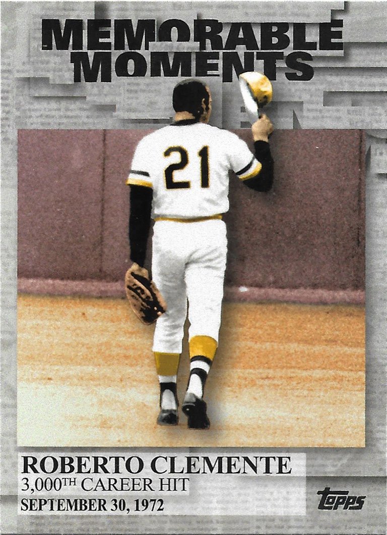 Roberto Clemente 2017 Topps Memorable Moments #MM-13 Pittsburgh Pirates Baseball Card