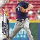 Chase Anderson 2020 Topps #62 Milwaukee Brewers Baseball Card