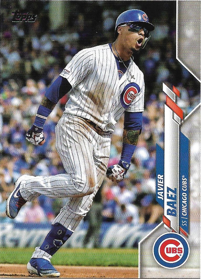 Javier Baez 2020 Topps #300 Chicago Cubs Baseball Card