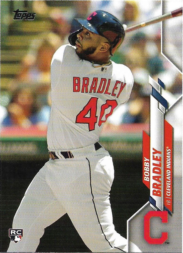 Bobby Bradley 2020 Topps Rookie 40 Cleveland Indians Baseball Card