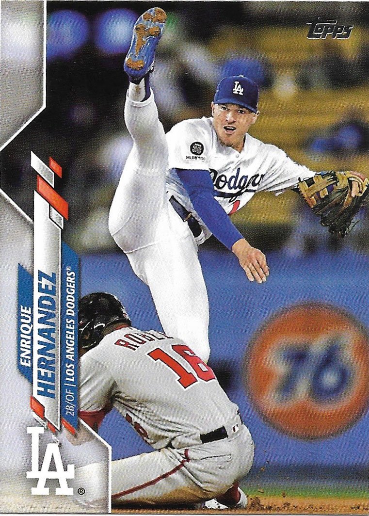 Enrique Hernandez 2020 Topps #135 Los Angeles Dodgers Baseball Card