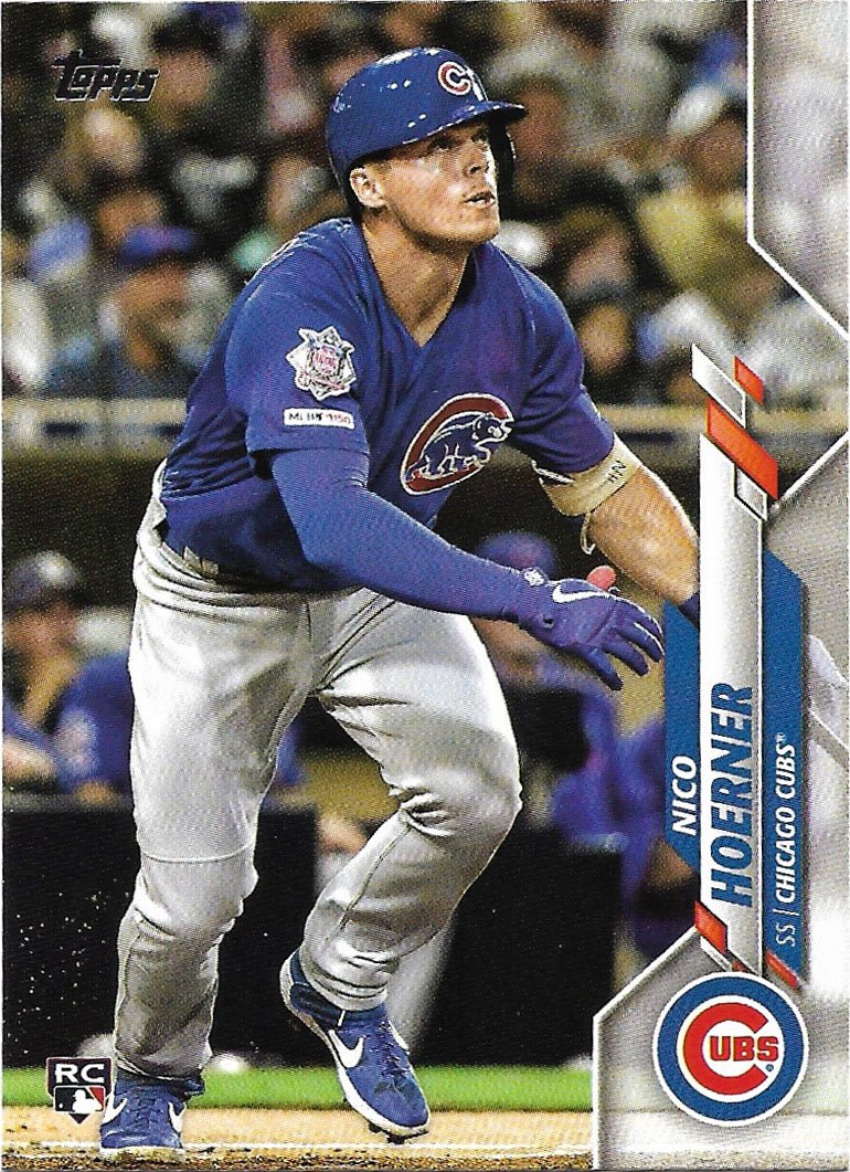 Nico Hoerner 2020 Topps Rookie #70 Chicago Cubs Baseball Card