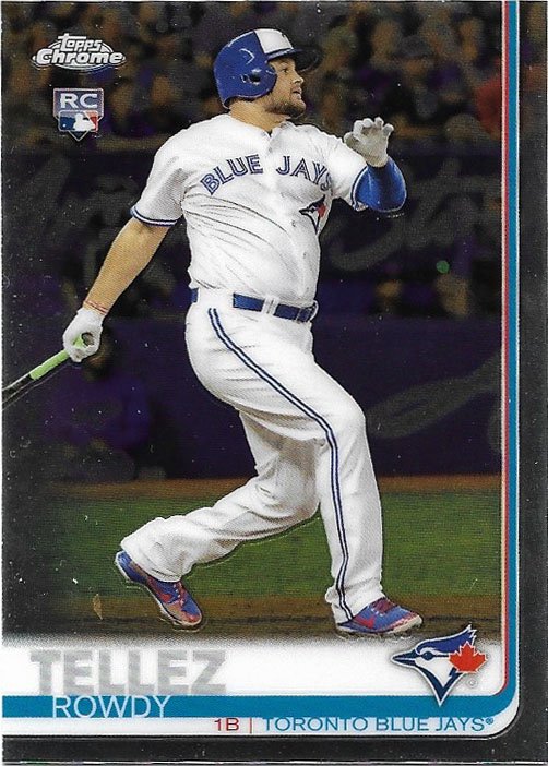 Rowdy Tellez 2019 Topps Rookie Chrome 2 Toronto Blue Jays Baseball Card