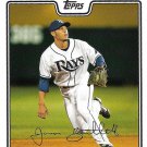 Jason Bartlett 2008 Topps Updates & Highlights #UH43 Tampa Bay Rays Baseball Card