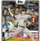 Aaron Cook 2008 Topps Updates & Highlights #UH286 Colorado Rockies Baseball Card