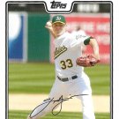 Joey Devine 2008 Topps Updates & Highlights #UH134 Oakland Athletics Baseball Card