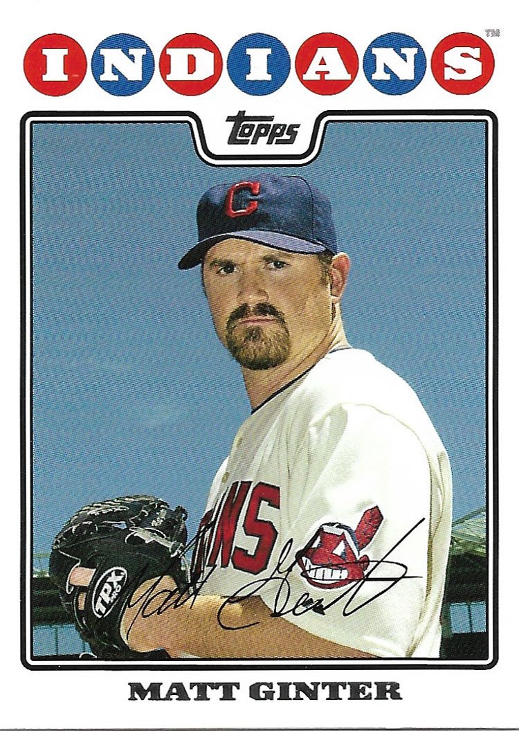 Matt Ginter 2008 Topps Updates & Highlights #UH54 Cleveland Indians Baseball Card