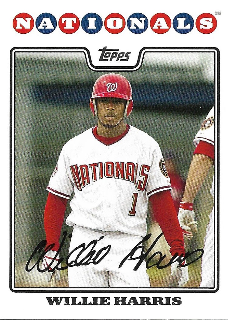 Willie Harris 2008 Topps Updates & Highlights UH79 Washington