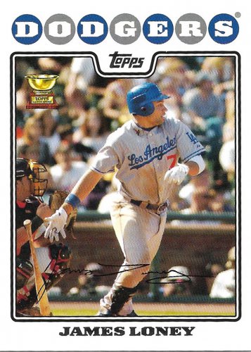 James Loney 2008 Topps #269 Los Angeles Dodgers Baseball Card