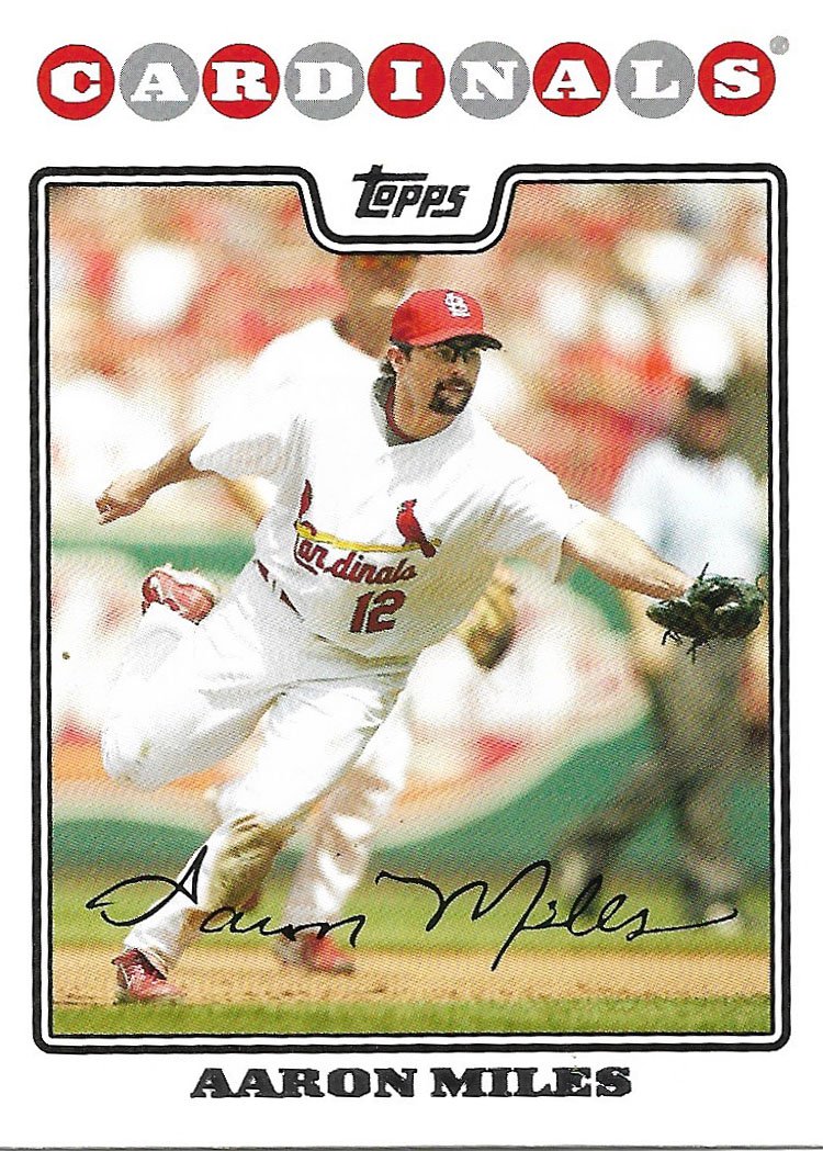 Aaron Miles 2008 Topps Updates & Highlights #UH295 St. Louis Cardinals Baseball Card