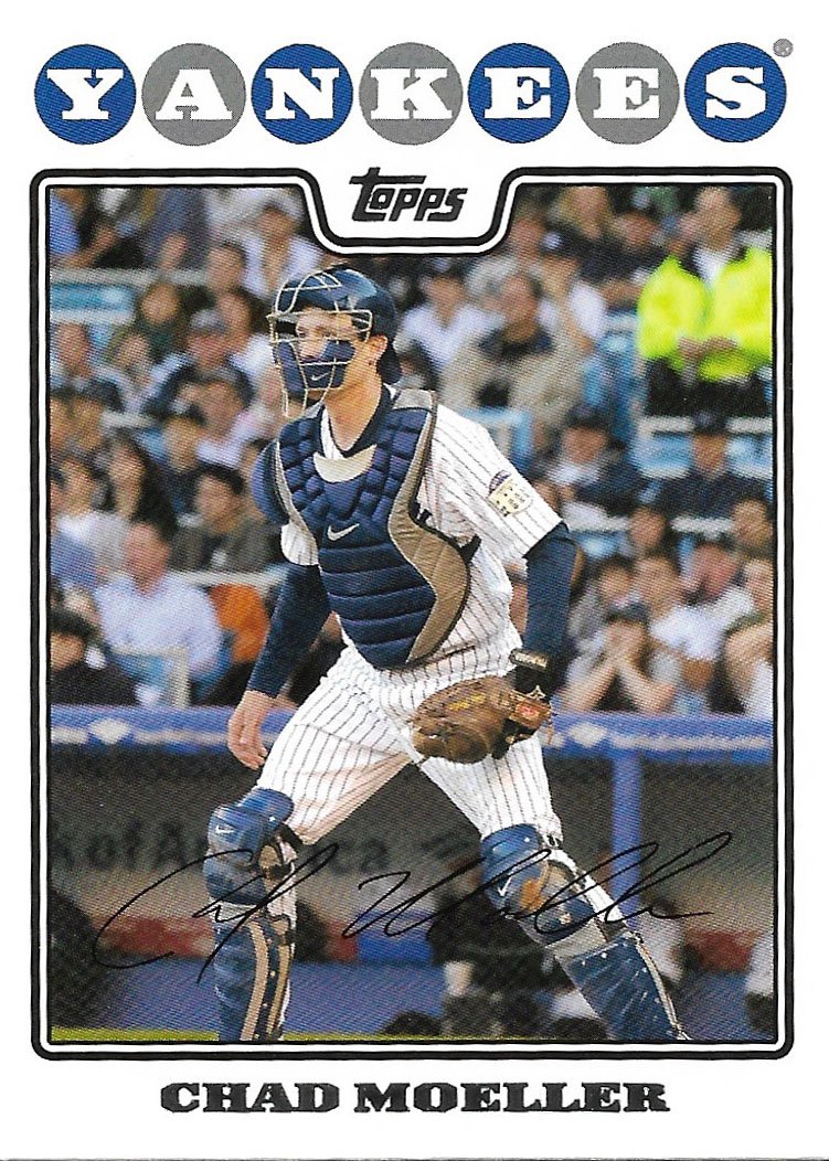 Chad Moeller 2008 Topps Updates & Highlights #UH69 New York Yankees Baseball Card