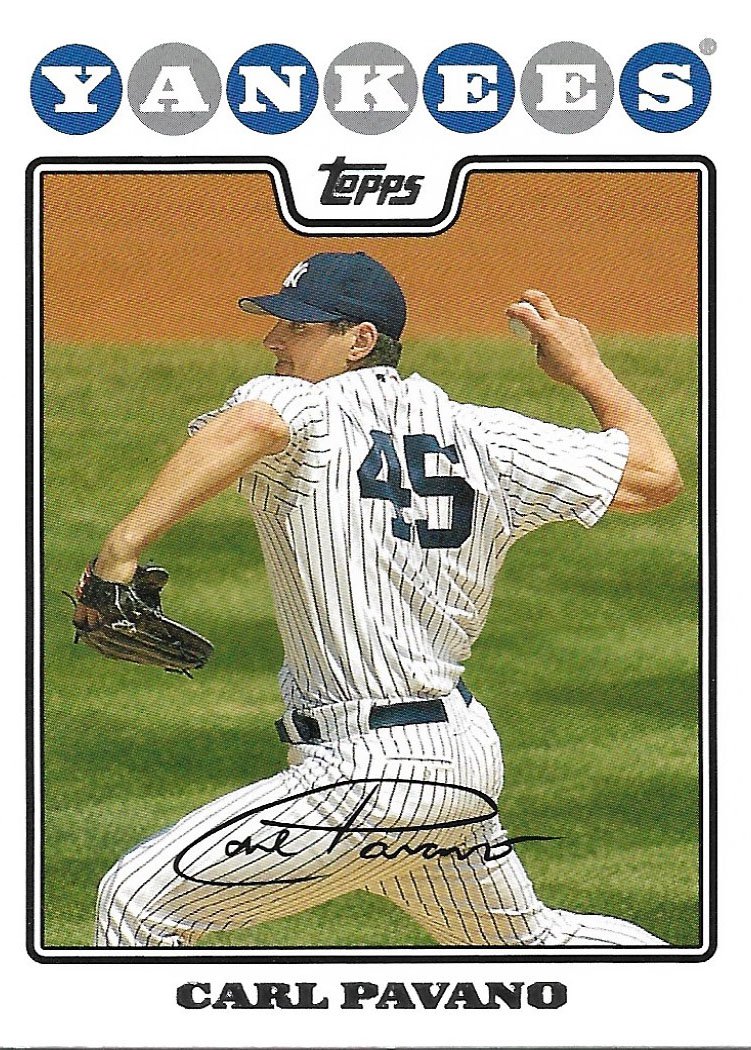 Carl Pavano 2008 Topps Updates & Highlights #UH234 New York Yankees Baseball Card
