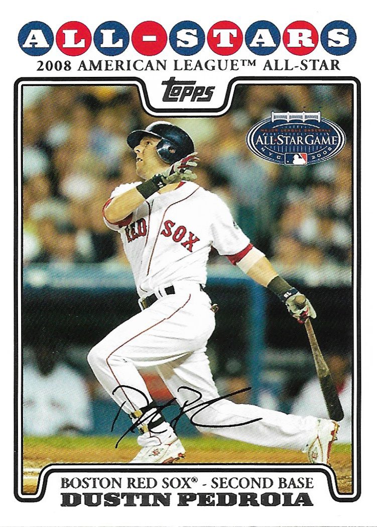 Dustin Pedroia 2008 Topps Updates Highlights UH47 Boston Red Sox 