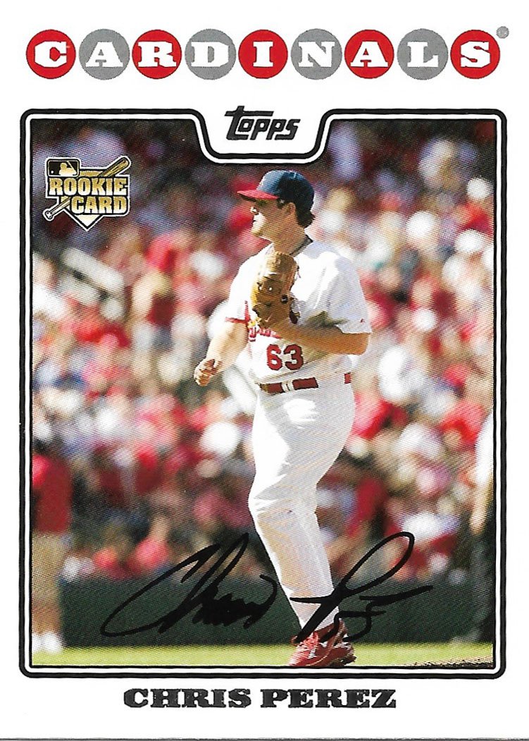 Chris Perez 2008 Topps Updates & Highlights Rookie #UH273 St. Louis Cardinals Baseball Card