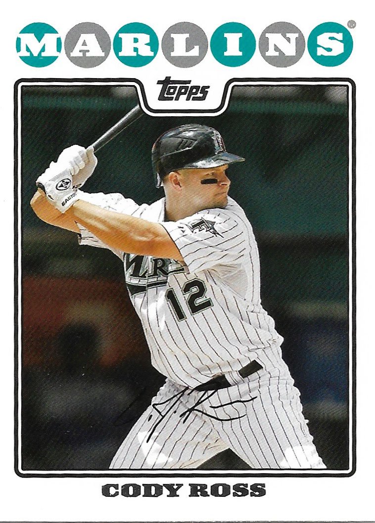 Cody Ross 2008 Topps Updates & Highlights #UH32 Florida Marlins Baseball Card