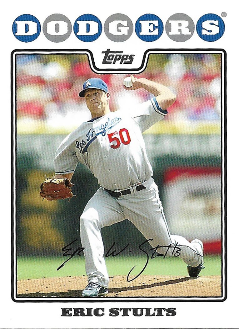Eric Stults 2008 Topps Updates & Highlights #UH162 Los Angeles Dodgers Baseball Card