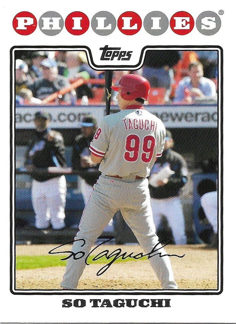 So Taguchi 2008 Topps Updates & Highlights #UH278 Philadelphia Phillies Baseball Card