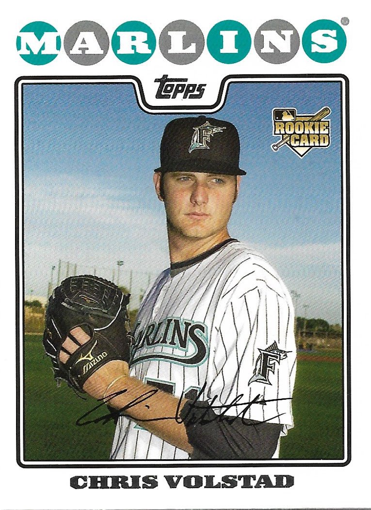 Chris Volstad 2008 Topps Updates & Highlights Rookie #UH249 Florida Marlins Baseball Card