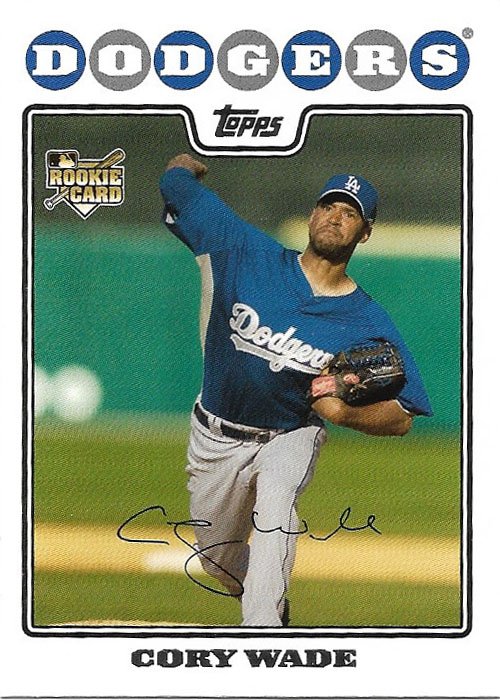 Cory Wade 2008 Topps Updates & Highlights Rookie #UH297 Los Angeles Dodgers Baseball Card