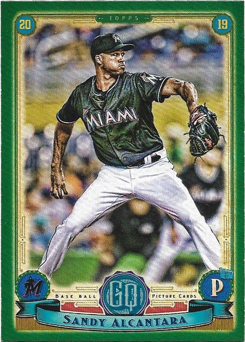 Sandy Alcantara 2019 Topps Gypsy Queen Green #206 Miami Marlins ...