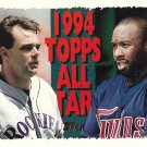 Dante Bichette, Kirby Puckett 1995 Topps #390 Colorado Rockies, Minnesota Twins Baseball Card