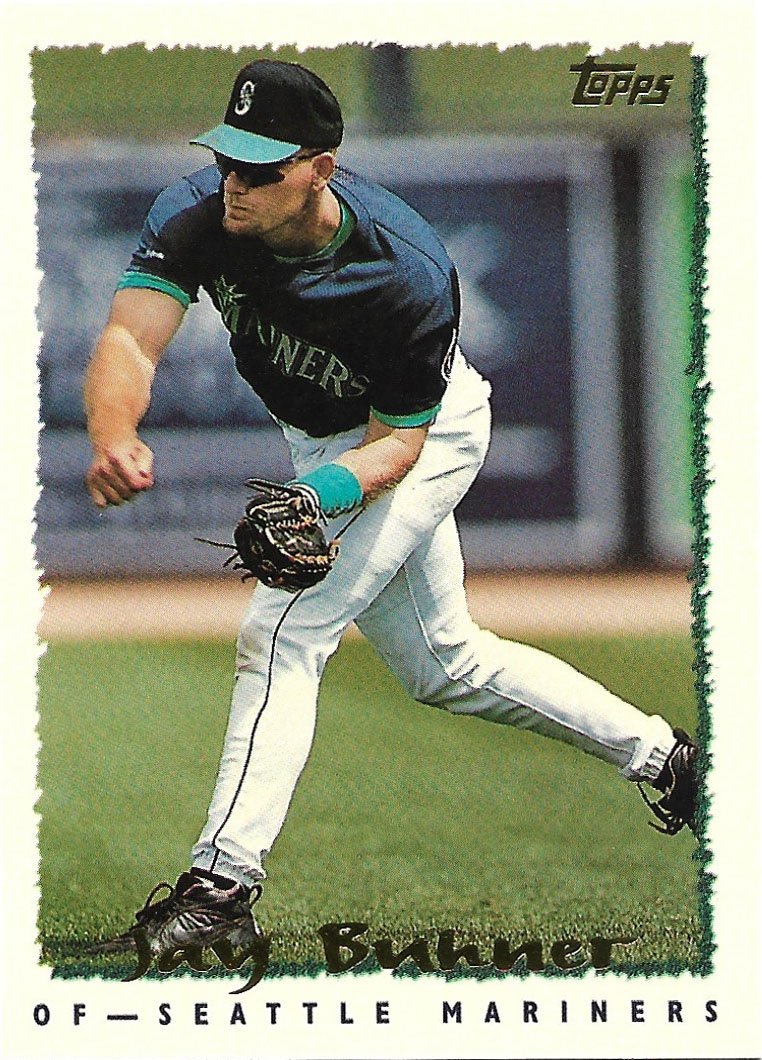 Jay Buhner 1995 Topps #25 Seattle Mariners Baseball Card