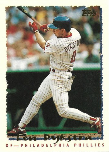 Lenny Dykstra autograph card