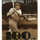 Babe Ruth 1995 Topps #3 New York Yankees Baseball Card Babe Ruth 1995 Topps #3 New York Yankees Baseball Card