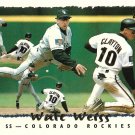 Walt Weiss 1995 Topps #110 Colorado Rockies Baseball Card