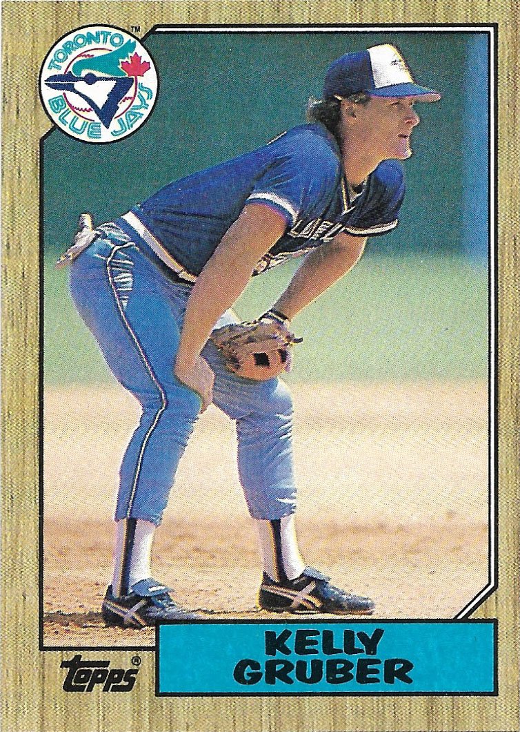 Kelly Gruber 1987 Topps #458 Toronto Blue Jays Baseball Card