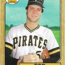 Bob Kipper 1987 Topps #289 Pittsburgh Pirates Baseball Card Bob Kipper 1987 Topps #289 Pittsburgh Pirates Baseball Card