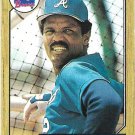 Omar Moreno 1987 Topps #214 Atlanta Braves Baseball Card