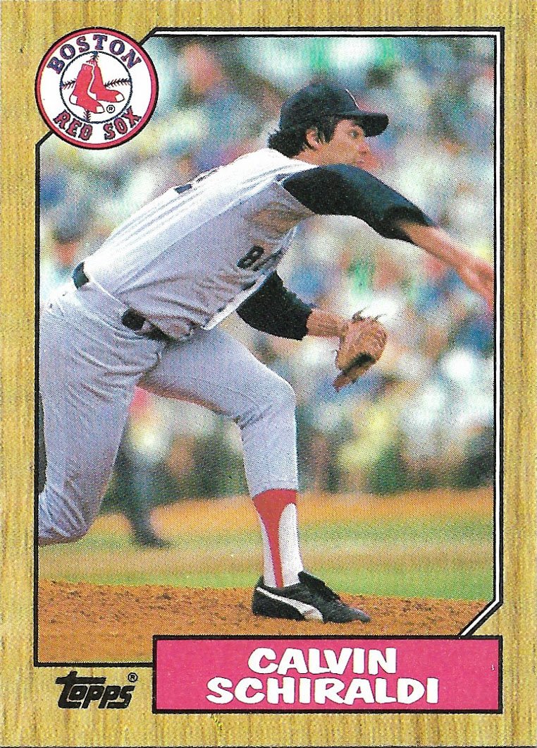 Calvin Schiraldi 1987 Topps 94 Boston Red Sox Baseball Card