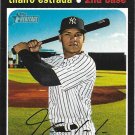 Thairo Estrada 2020 Topps Heritage #313 New York Yankees Baseball Card
