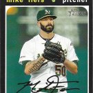 Mike Fiers 2020 Topps Heritage #228 Oakland Athletics Baseball Card