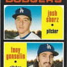 Josh Sborz, Tony Gonsolin 2020 Topps Heritage Rookie #343 Los Angeles Dodgers Baseball Card