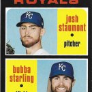 Josh Staumont, Bubba Starling 2020 Topps Heritage Rookie #247 Kansas City Royals Baseball Card