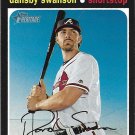 Dansby Swanson 2020 Topps Heritage #390 Atlanta Braves Baseball Card