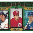 Gabe Alvarez, Aaron Boone, Kevin Orie 1997 Topps Rookie #204 Baseball Card