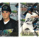 Matt Quatraro, Alex Sanchez 1997 Topps #252 Tampa Bay Devil Rays Baseball Card