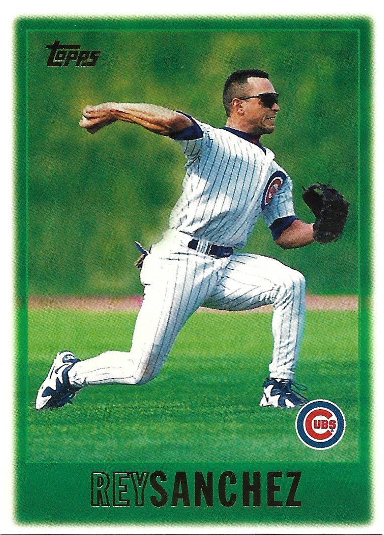 Rey Sanchez 1997 Topps #179 Chicago Cubs Baseball Card