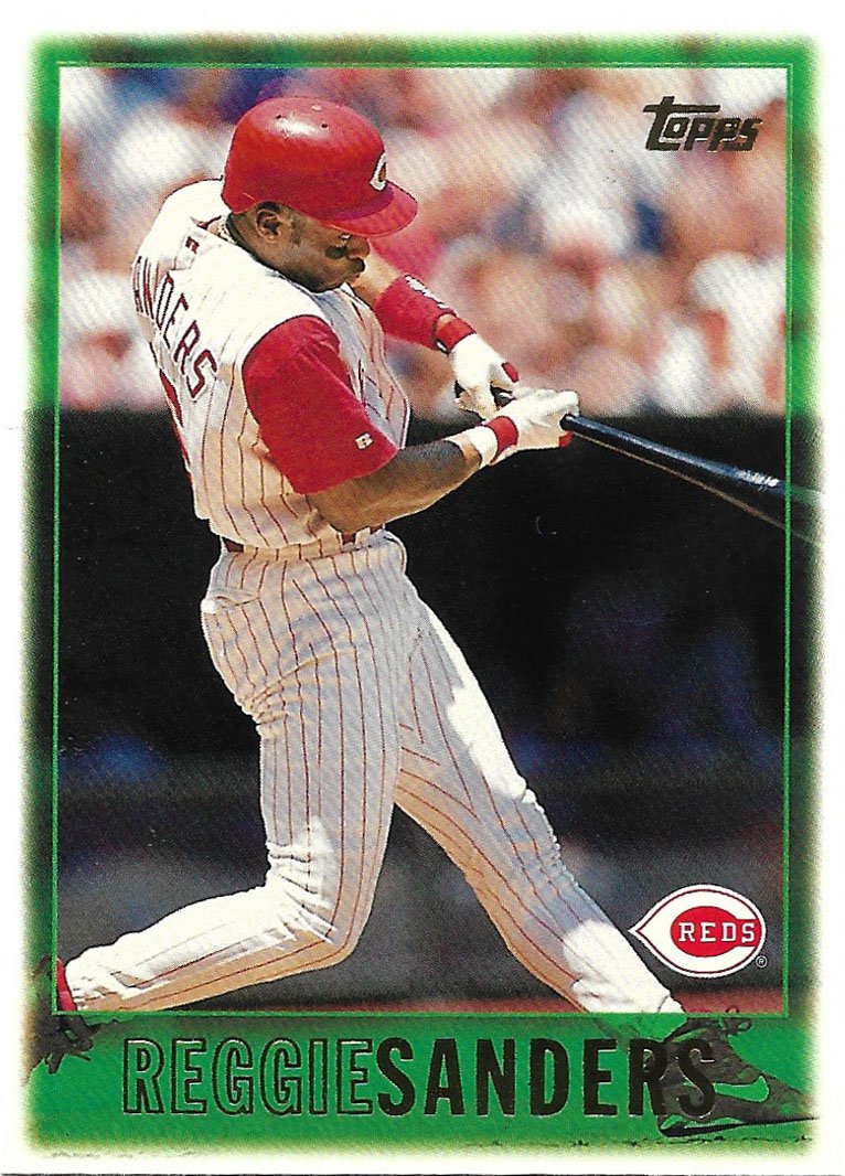 Reggie Sanders 1997 Topps #80 Cincinnati Reds Baseball Card