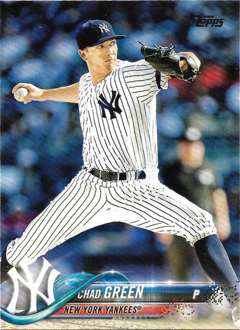 Chad Green 2018 Topps 676 New York Yankees Baseball Card