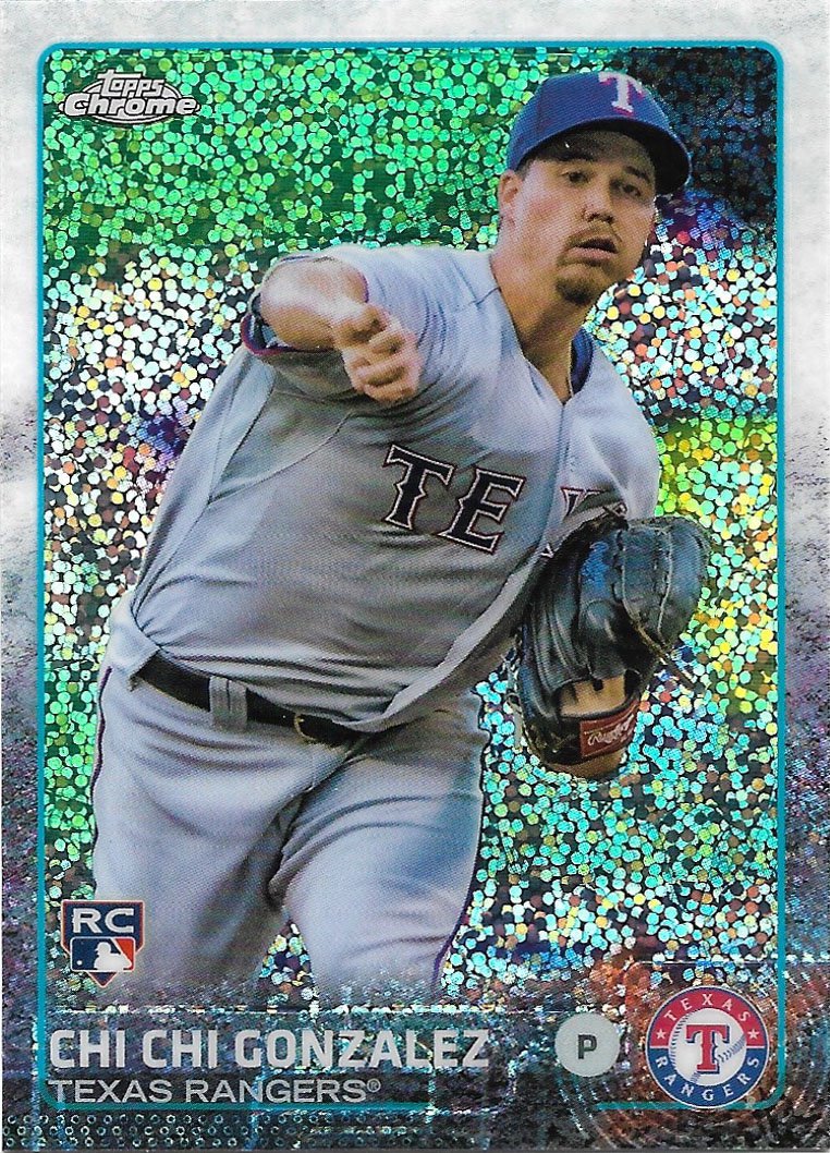 Chi Chi Gonzalez 2015 Topps Update Chrome Rookie #US102 Texas Rangers Baseball Card