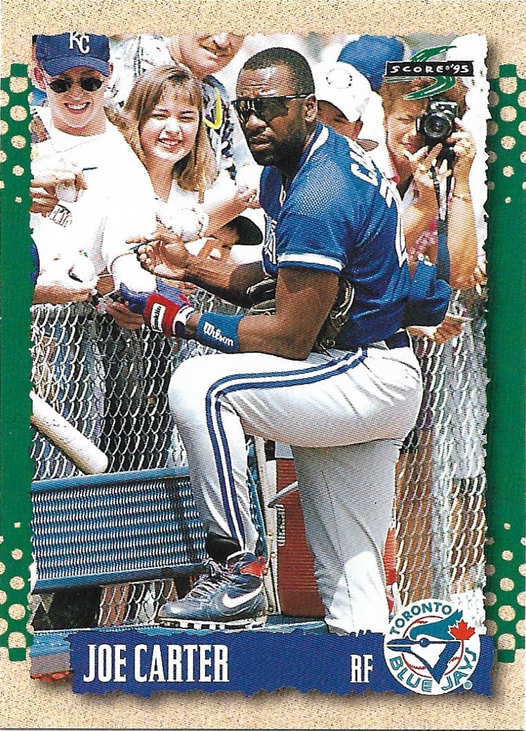 Joe Carter 1995 Score #357 Toronto Blue Jays Baseball Card