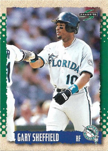 Gary Sheffield 1995 Score #340 Florida Marlins Baseball Card