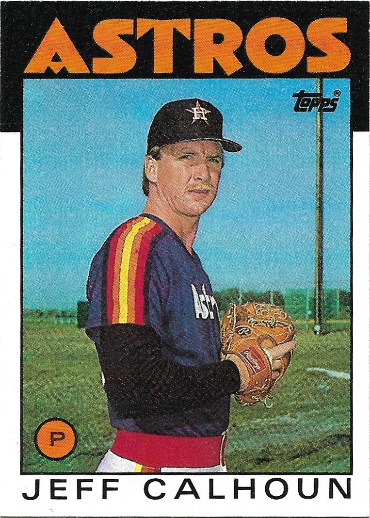 Jeff Calhoun 1986 Topps #534 Houston Astros Baseball Card