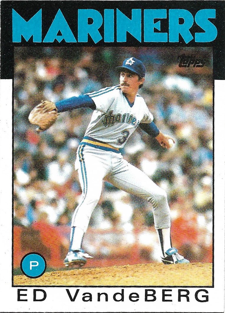 Ed VandeBerg 1986 Topps 357 Seattle Mariners Baseball Card